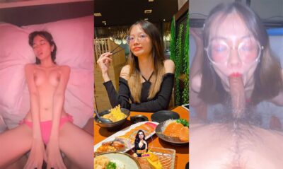 คลิปหลุดสาวแว่น นัดเย็ด แฟนหนุ่ม ทั้งอมควย เลียหี กดควยเข้าจิ๋ม มิดด้าม ใส่กางเกงในสีชมพู กดยับมิดด้าม